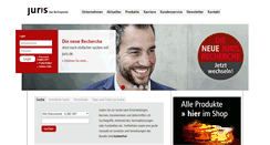 Desktop Screenshot of connect.juris.de